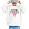 Women Speech Therapy Coquette Bow Pencil Back To School SLP Graphic Kid Sweatshirt
