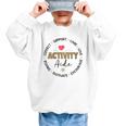 Women's Leopard Activity Aide Appreciation Week Back To School Graphic Kid Sweatshirt Women's Leopard Activity Aide Appreciation Week Back To School Graphic Kid Sweatshirt