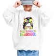 Women's Little Miss Preschool Messy Bun Tie Dye Back To School Girls Graphic Kid Sweatshirt Women's Little Miss Preschool Messy Bun Tie Dye Back To School Girls Graphic Kid Sweatshirt