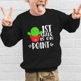 1st Grade Is On Point Cactus Back To School Graphic Kid Sweatshirt