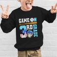 3rd Grade Back To School Baseball Drip Ice Cream Game On Graphic Kid Sweatshirt