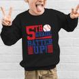 5th Grade Batter Up Back To School Fifth Grade Baseball Boys Graphic Kid Sweatshirt