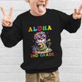 Aloha Second Grade Penguin Hawaii Back To School Kids Girl Graphic Kid Sweatshirt Aloha Second Grade Penguin Hawaii Back To School Kids Girl Graphic Kid Sweatshirt