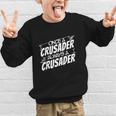 Always A Crusader Back To School Spirit Graphic Kid Sweatshirt Always A Crusader Back To School Spirit Graphic Kid Sweatshirt