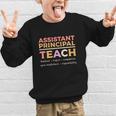 Assistant Principal Back To School Appreciation Principals Graphic Kid Sweatshirt Assistant Principal Back To School Appreciation Principals Graphic Kid Sweatshirt