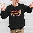 Assistant Principal Mode On Back To School Appreciation Graphic Kid Sweatshirt Assistant Principal Mode On Back To School Appreciation Graphic Kid Sweatshirt
