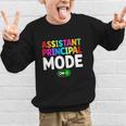 Assistant Principal Mode On Back To School Vice Principals Graphic Kid Sweatshirt