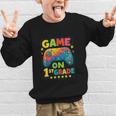 Back To School 1st Grade Boys Gamer First Day School Level Graphic Kid Sweatshirt Back To School 1st Grade Boys Gamer First Day School Level Graphic Kid Sweatshirt