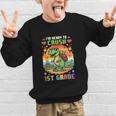 Back To School 1St Grade Boys I'm Ready To Crush Dinosaur Graphic Kid Sweatshirt Back To School 1St Grade Boys I'm Ready To Crush Dinosaur Graphic Kid Sweatshirt