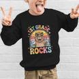 Back To School 1st Grade Capybara First Grade Rocks Graphic Kid Sweatshirt Back To School 1st Grade Capybara First Grade Rocks Graphic Kid Sweatshirt