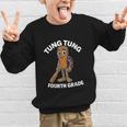 Back To School 4th Grade Italian Brainrot Tung Tung Sahur Graphic Kid Sweatshirt Back To School 4th Grade Italian Brainrot Tung Tung Sahur Graphic Kid Sweatshirt