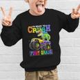 Back To School Boy Dinosaur I'm Ready To Crush First Grade Graphic Kid Sweatshirt