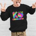 Back To School F Is For Kindergarten Rainbow Apple Kid Graphic Kid Sweatshirt