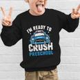 Back To School First Day Of Preschool Police Car Boys Graphic Kid Sweatshirt Back To School First Day Of Preschool Police Car Boys Graphic Kid Sweatshirt