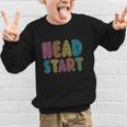 Back To School Head Start First Day Men Women Kid Checkered Graphic Kid Sweatshirt