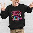 Back To School Little Miss 2nd Grader Rainbow Girl Graphic Kid Sweatshirt Back To School Little Miss 2nd Grader Rainbow Girl Graphic Kid Sweatshirt