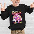 Back To School Unicorn Girls I'm Ready To Crush Preschool Graphic Kid Sweatshirt