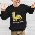 Back To School Welcome To Fourth Grade Graphic Kid Sweatshirt