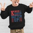 Baseball Kindergarten Back To School Kindergarten Batter Up Graphic Kid Sweatshirt