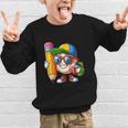 Baseball Lovers Pencil Back To School Kids Boys Girls Graphic Kid Sweatshirt