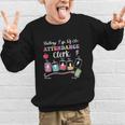 Battery Life Of An Attendance Clerk Back To School Graphic Kid Sweatshirt Battery Life Of An Attendance Clerk Back To School Graphic Kid Sweatshirt