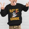 Blast Off Into Second Grade Back To School 2nd Graders Graphic Kid Sweatshirt