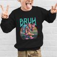 Boys Modern Bruh Big Foot Back To School Graphic Graphic Kid Sweatshirt Boys Modern Bruh Big Foot Back To School Graphic Graphic Kid Sweatshirt