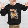 Bruh We Back 4th Grade Vibes Back To School Fourth Grade Graphic Kid Sweatshirt Bruh We Back 4th Grade Vibes Back To School Fourth Grade Graphic Kid Sweatshirt