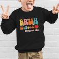 Bruh We Back 5th Grade Vibes Back To School Fifth Grade Graphic Kid Sweatshirt