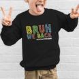Bruh We Back Assistant Principal Back To School Groovy Graphic Kid Sweatshirt Bruh We Back Assistant Principal Back To School Groovy Graphic Kid Sweatshirt