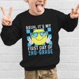 Bruh It's My First Day Of 2nd-Grade Back To School Kids Boys Graphic Kid Sweatshirt