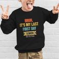 Bruh It's My Last First Day Senior 2026 Back To School Graphic Kid Sweatshirt