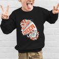 Bulldogs Cheerleading Back To School Cheer Team Orange Graphic Kid Sweatshirt Bulldogs Cheerleading Back To School Cheer Team Orange Graphic Kid Sweatshirt