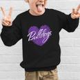 Bulldogs Heart Back To School Spirit P Graphic Kid Sweatshirt Bulldogs Heart Back To School Spirit P Graphic Kid Sweatshirt