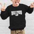 Bulldogs High School Spirit Fan Team Bulldog Back To School Graphic Kid Sweatshirt Bulldogs High School Spirit Fan Team Bulldog Back To School Graphic Kid Sweatshirt