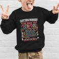 Cafeteria Manager School Cafeteria Crew Back To School Graphic Kid Sweatshirt