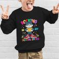 Cat Rocking In My School Shoes Back To School Kids Tee Graphic Kid Sweatshirt Cat Rocking In My School Shoes Back To School Kids Tee Graphic Kid Sweatshirt