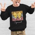Chaos Coordinator Squad Groovy Coquette Bow Back To School Graphic Kid Sweatshirt