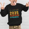 Class Of 2035 Countdown In Progress Fun Back To School Retro Graphic Kid Sweatshirt
