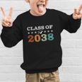 Class Of 2038 Grow With Me First Day School Back To School Graphic Kid Sweatshirt