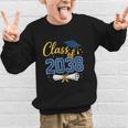 Class Of 2038 Grow With Me Kindergarten Back To School Graphic Kid Sweatshirt