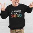 Class Of 2040 Grow With Me First Day School Back To School Graphic Kid Sweatshirt