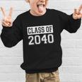 Class Of 2040 Senior Graduation Year Vintage Back To School Graphic Kid Sweatshirt
