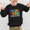 Cool Twins Just Showed Up Kid Boy Teen Twin Back To School Graphic Kid Sweatshirt Cool Twins Just Showed Up Kid Boy Teen Twin Back To School Graphic Kid Sweatshirt
