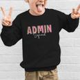 Cute Admin Squad Crew Team Back To School Administration Graphic Kid Sweatshirt Cute Admin Squad Crew Team Back To School Administration Graphic Kid Sweatshirt