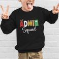 Cute Admin Squad Crew Team Back To School Office Staff Team Graphic Kid Sweatshirt