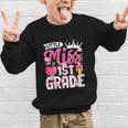 Cute Back To School 1st Grade Girls Kids First Day Of School Graphic Kid Sweatshirt Cute Back To School 1st Grade Girls Kids First Day Of School Graphic Kid Sweatshirt