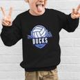 Ducks Volleyball Back To School Spirit B Graphic Kid Sweatshirt
