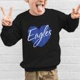Eagles Heart Back To School Spirit B Graphic Kid Sweatshirt Eagles Heart Back To School Spirit B Graphic Kid Sweatshirt