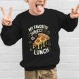 My Favorite Subject Is Lunch Pizza Back To School Graphic Kid Sweatshirt My Favorite Subject Is Lunch Pizza Back To School Graphic Kid Sweatshirt